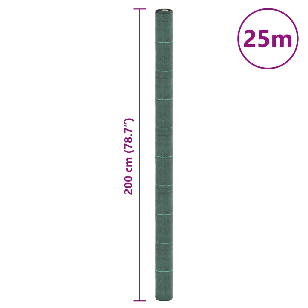 Membrane anti-mauvaises herbes 2x25 m PP Jardin Paysage Contrôle des Mauvaises Herbes – ComfortXL - 3
