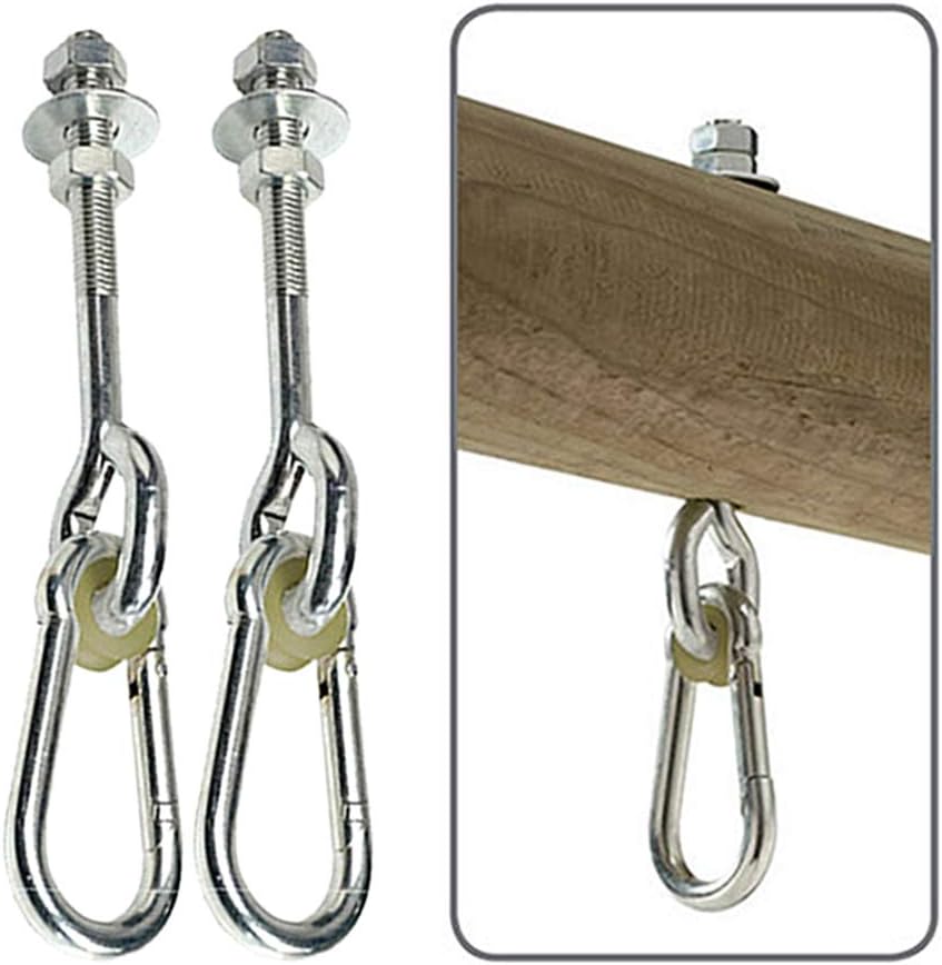 Lot De 8 Crochets De Plafond En Inox 304 - Pour Hamac, Balançoire Yoga, Bateau, Capacité 45 Kg, Trous 43 Mm - 8