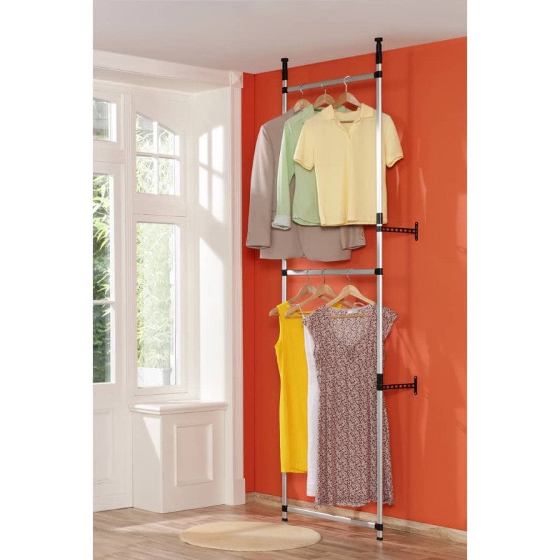 Système de garde robe télescopique avec barres Aluminium - 3