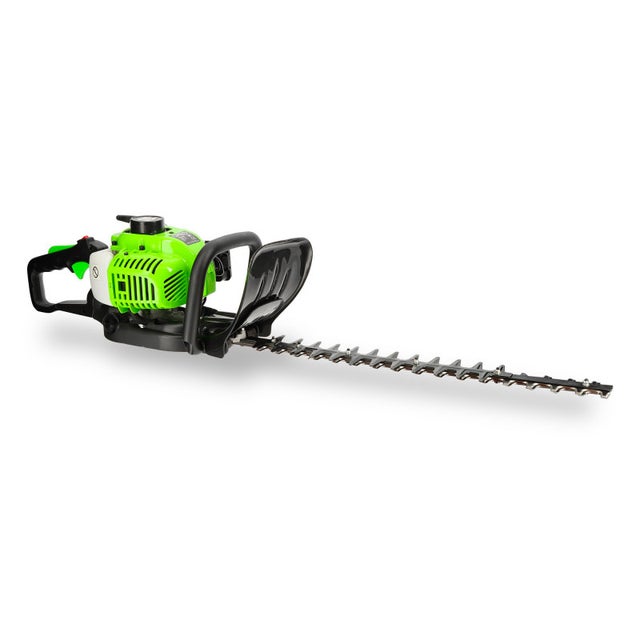 Taille-haie thermique - Moteur 2 temps 25,4 cm3 - Longueur de coupe 60cm - Réservoir 230ml - Anti-vibrations - Poignée rotative