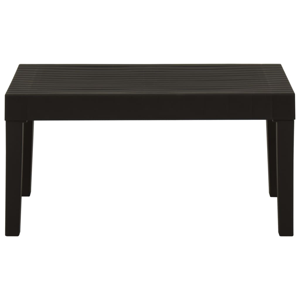 Salon de jardin 3 pcs | Mobilier d'Extérieur | Ensemble de Table et chaises avec coussins Plastique Gris686454 - 4