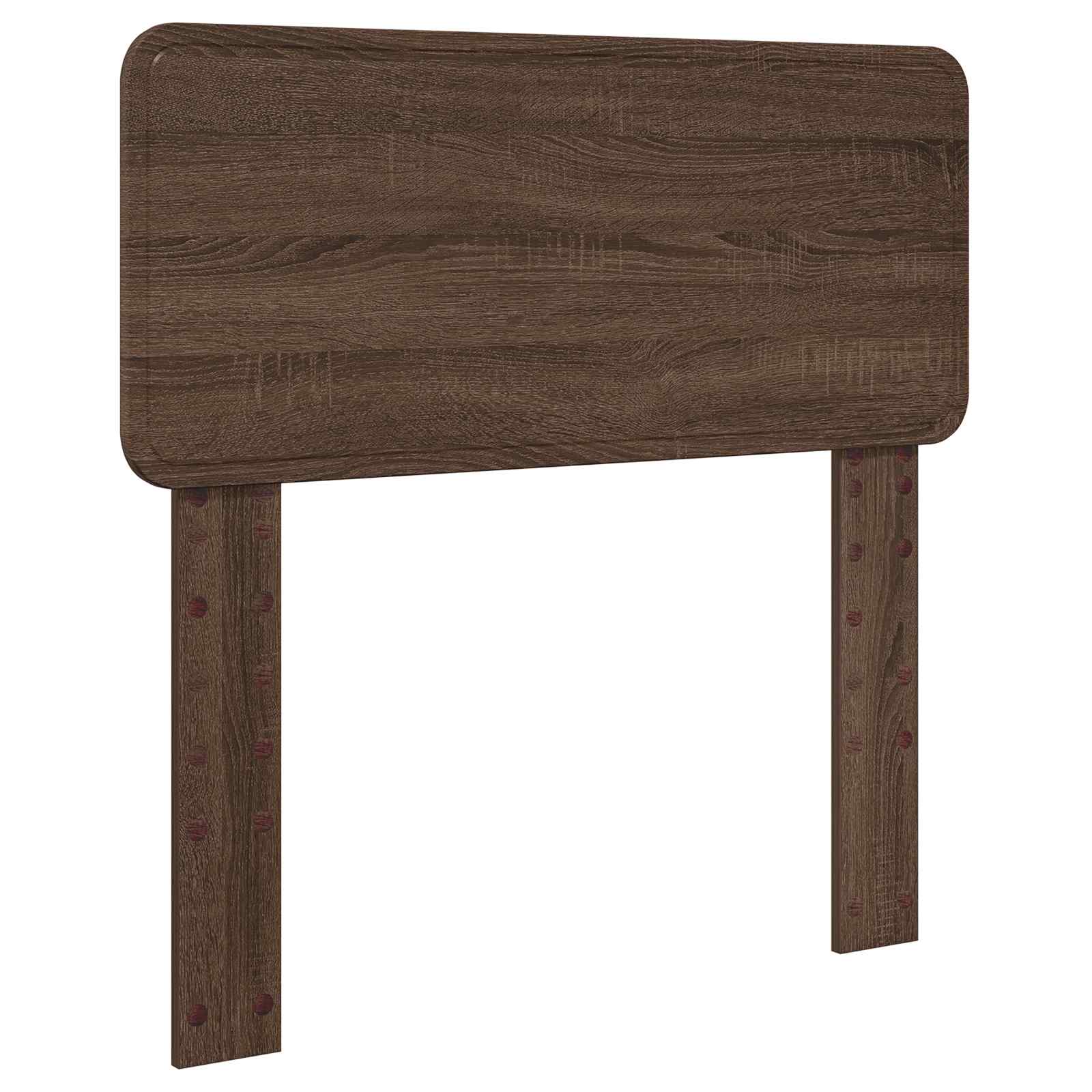 Lit coffre chêne brun 75 x 190 cm panneau de bois - 7