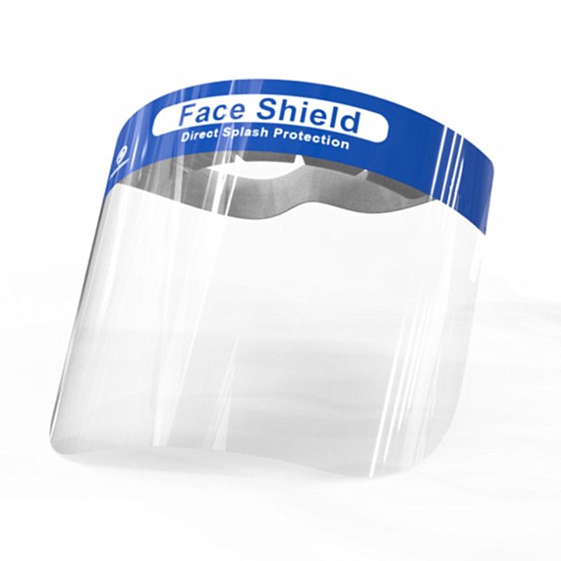 Visière de masque de protection en plastique anti-éclaboussures unisexe avec élastique professionnel - 4