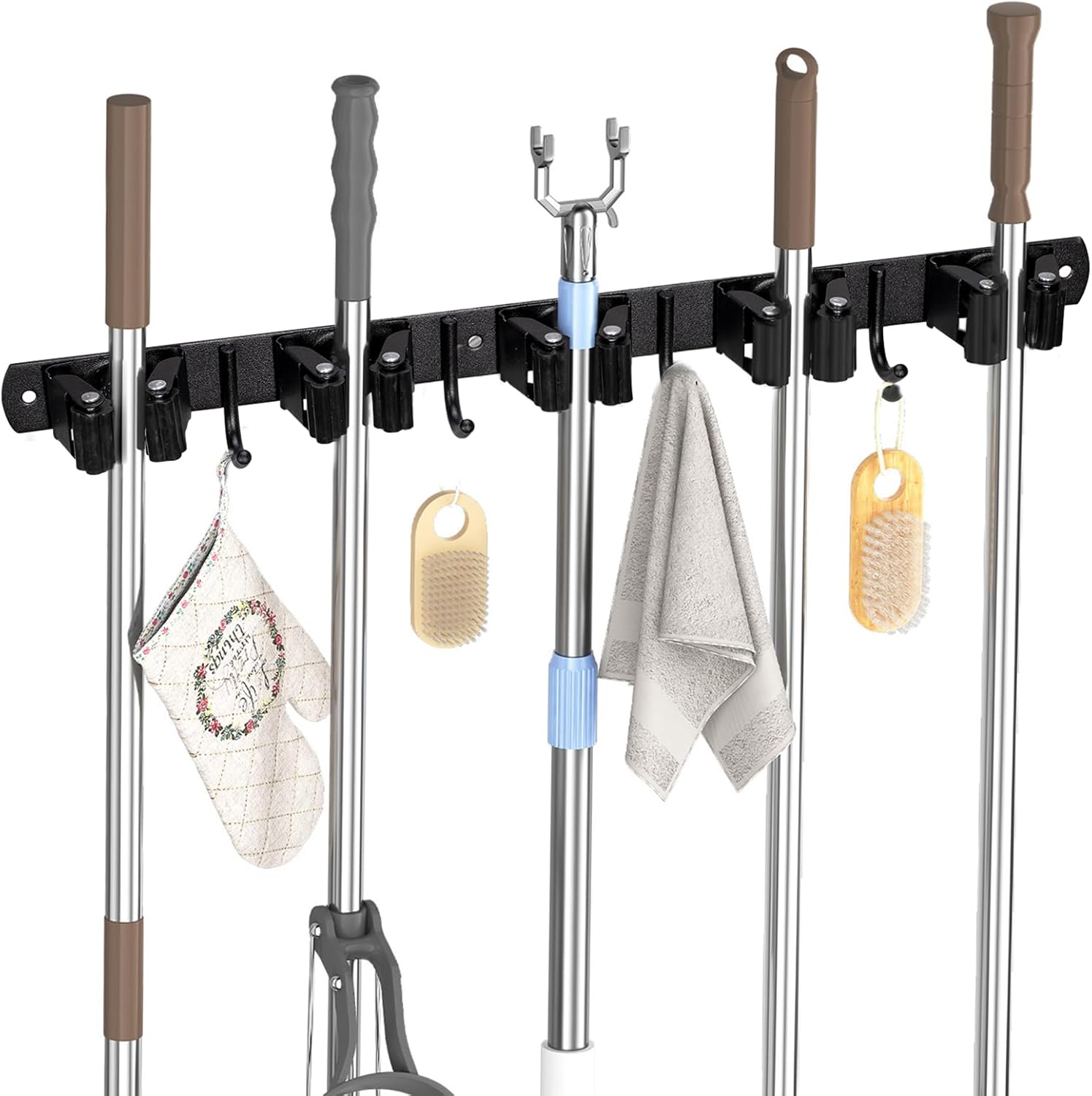 Homely Center Supporto Per Scopa E Scopa Da Parete, Resistente, In - Foto 11