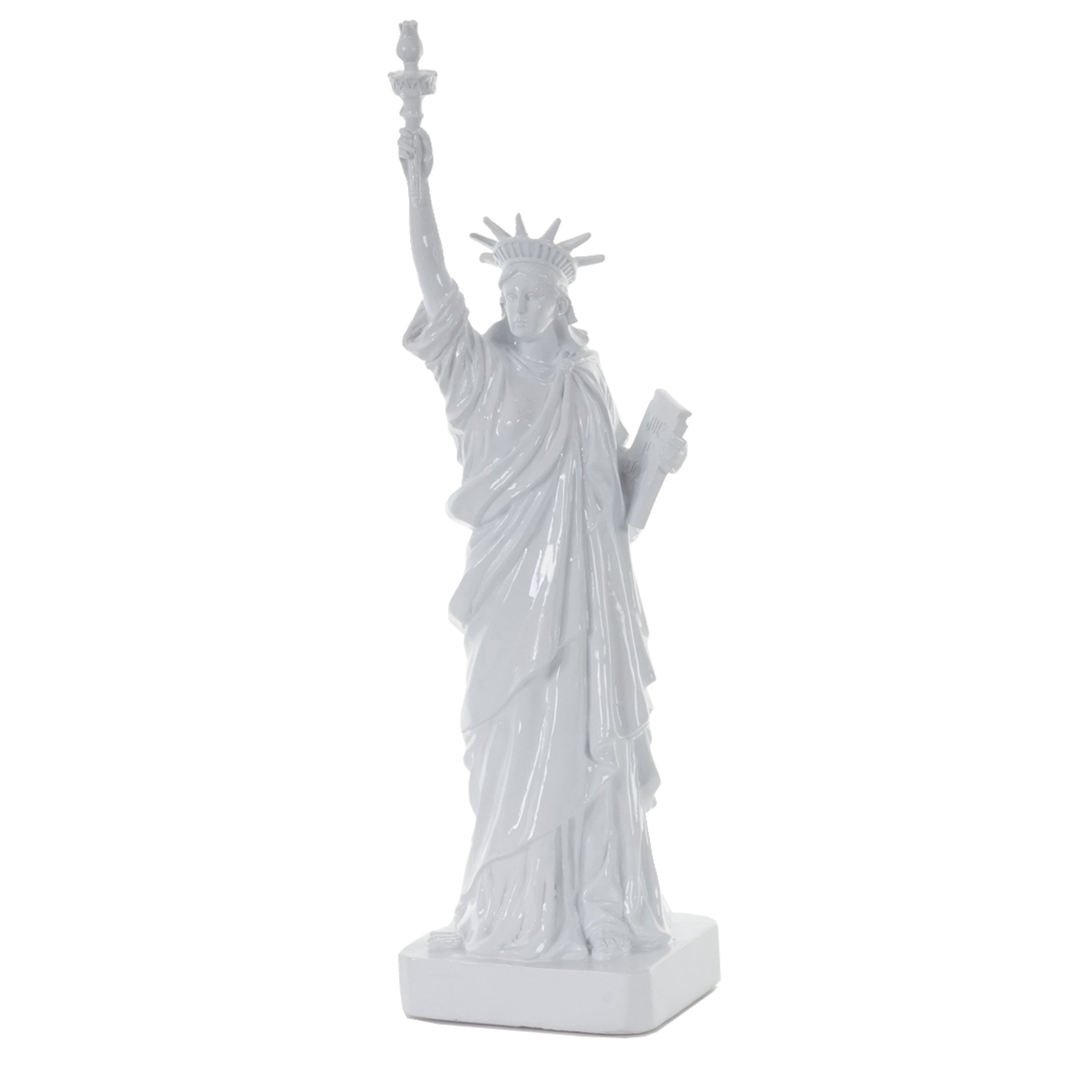 Figura deco estatua de la libertad 40cm, escultura poliresina américa nueva york usa, interior/exterior