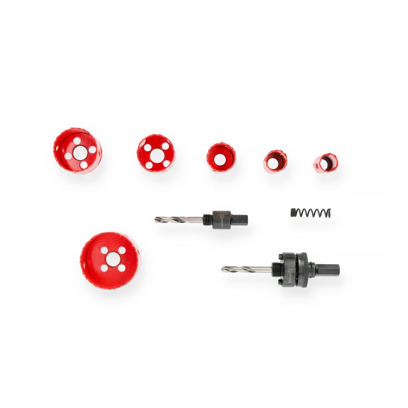 Coffret de 6 trépans HSS bi métal spécial plombier 19 à 57mm HANGER 150497 - 2