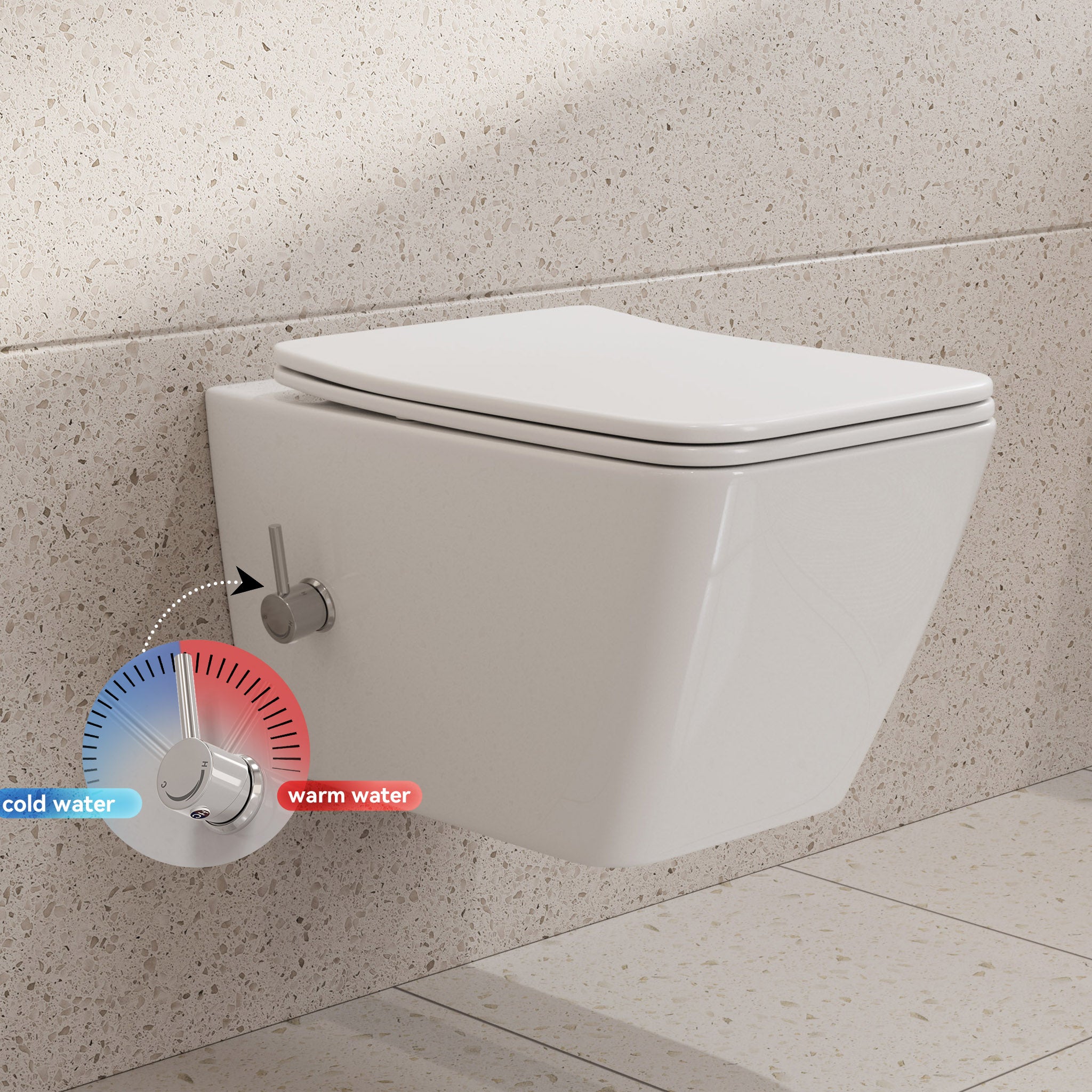 Toalety bezramowe (z wbudowanymi dyszami), wiszące toalety bezramowe, toalety ze spłuczką, toalety prysznicowe z nanopowłoką HOROW