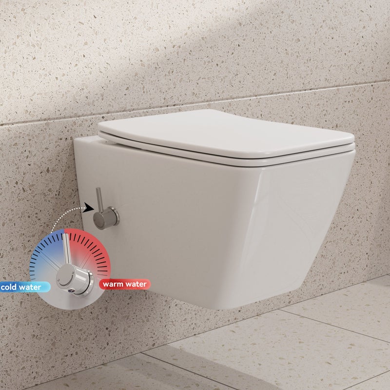 Toalety bezramowe (z wbudowanymi dyszami), wiszące toalety bezramowe, toalety ze spłuczką, toalety prysznicowe z nanopowłoką HOROW