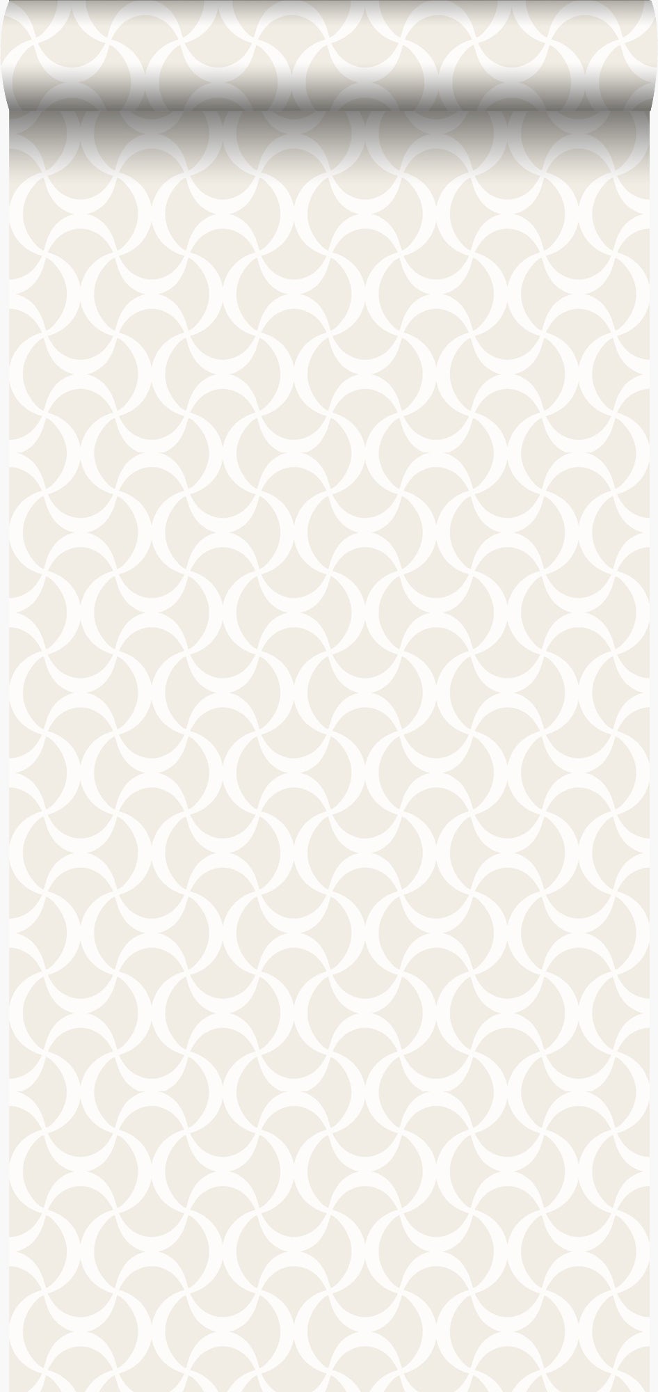 Papel pintado gráfico blanco - 53 cm x 10.05 m - origin wallcoverings