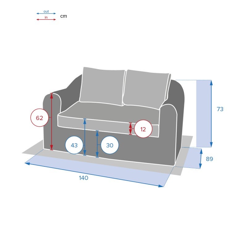 Canapé de jardin Mooréa Terre d'ombre - Hespéride - 3
