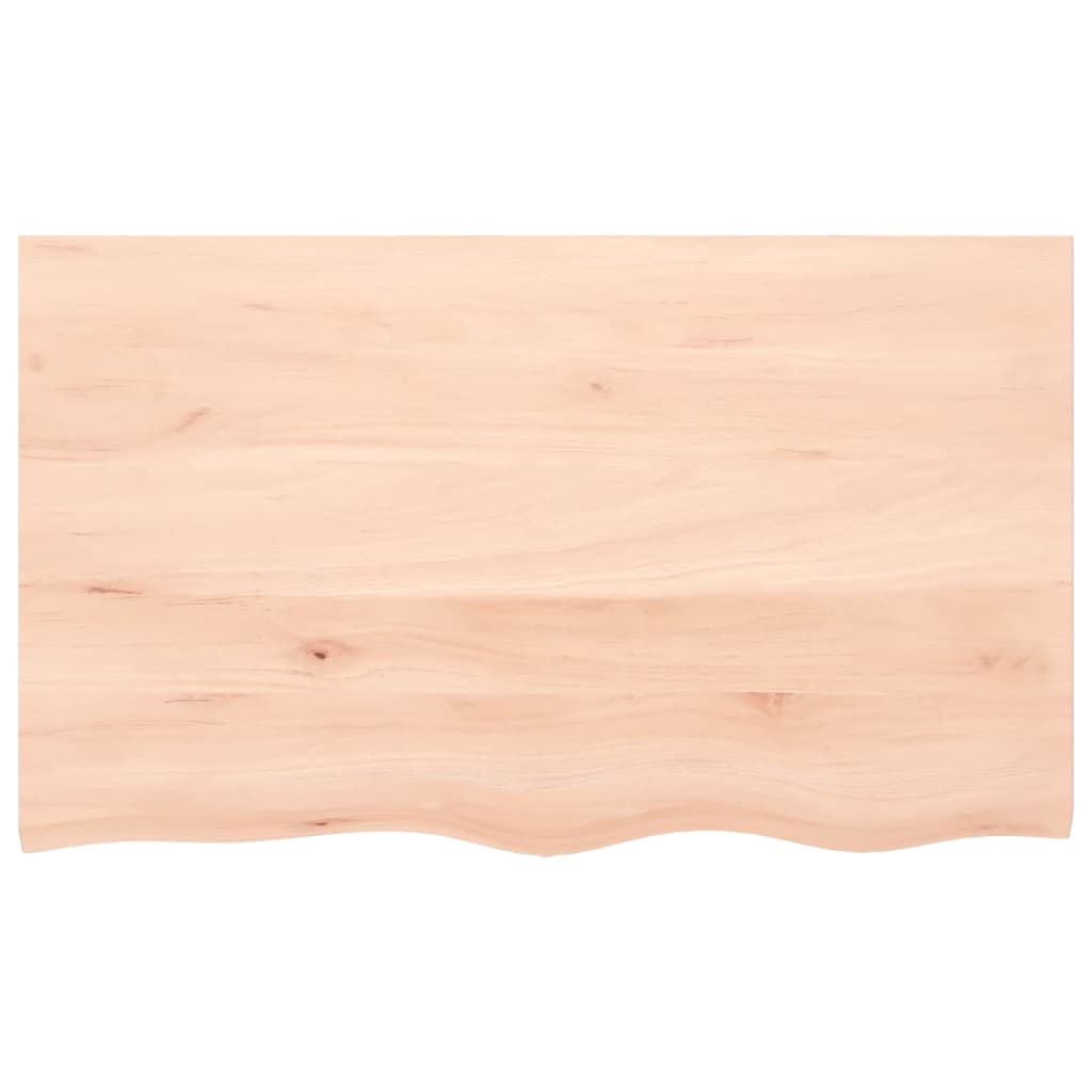 Maison Exclusive - Ripiano a Parete per Lavabo in Acciaio e Massello di Rovere - 8