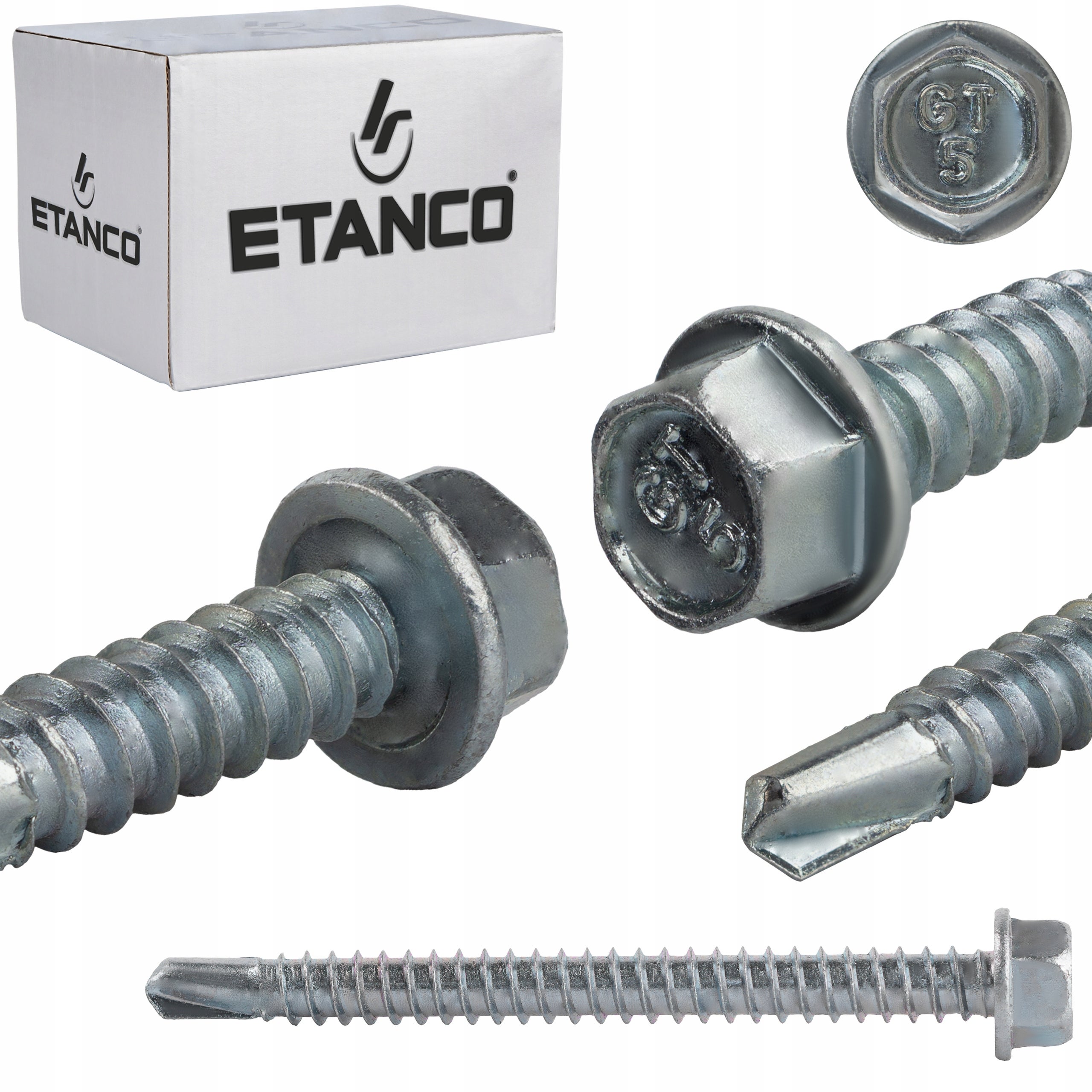 Wkręty samowiercące do metalu Etanco GT5 5,5x70 mm ocynk 250szt