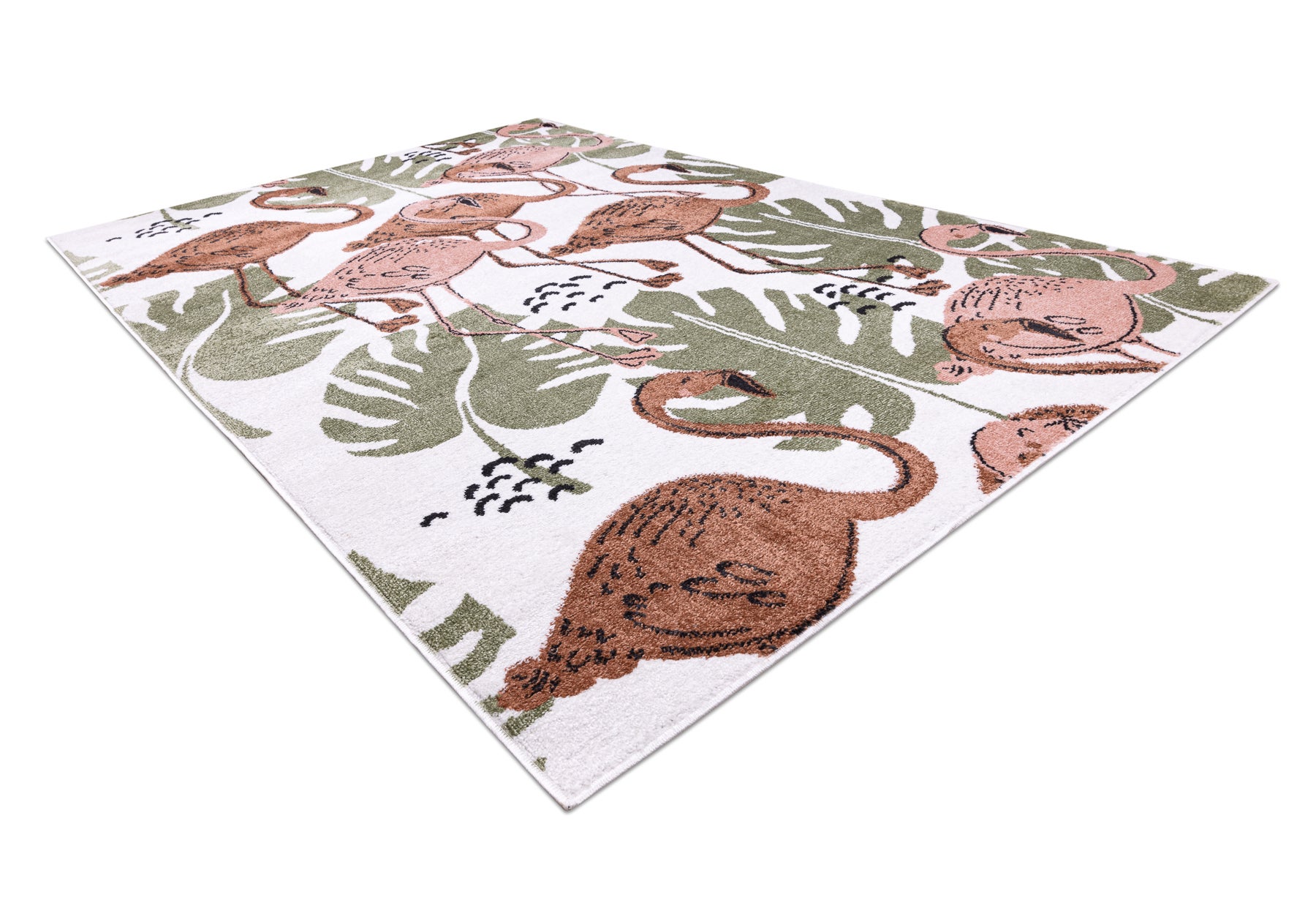 Dywan FUN Flami dla dzieci, flamingi krem 200x290 cm - 3