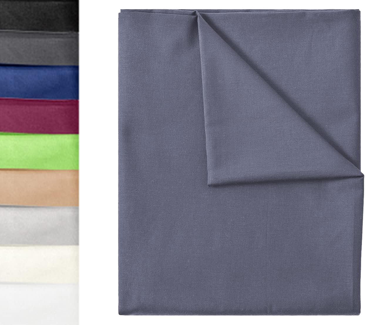Lenzuolo Piano Twin XL In Cotone Egiziano 300 Fili – 1 Pezzo, 100% Cotone, Traspirante