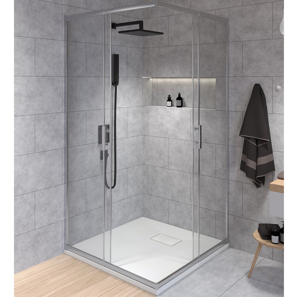 Receveur De Douche Carré Narbonne - 605x585 Mm - Sans Porte - ABS