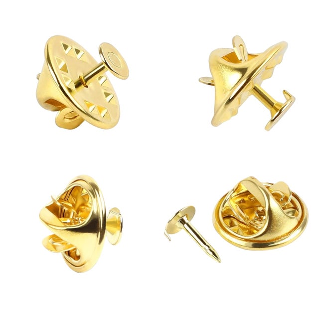 50 paires de fermoirs papillon, attaches métalliques dorées pour épingles, remplacement pour bijoux et travaux manuels, 100 pièces..