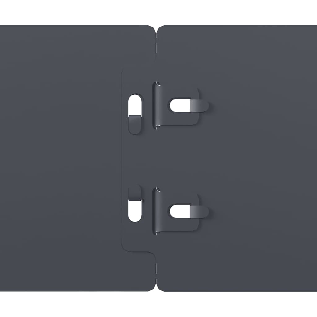 Bordure Jardin 10 pcs 10x103 cm Acier Laminé à Froid Anthracite, Robuste, Anti-Corrosion, Durable, Pelouse Massif Allée, Jardinier - 7