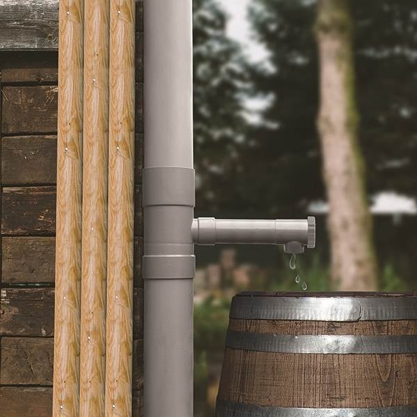 Recuperatore acqua piovana in PVC First Plast RAPF186N grigio