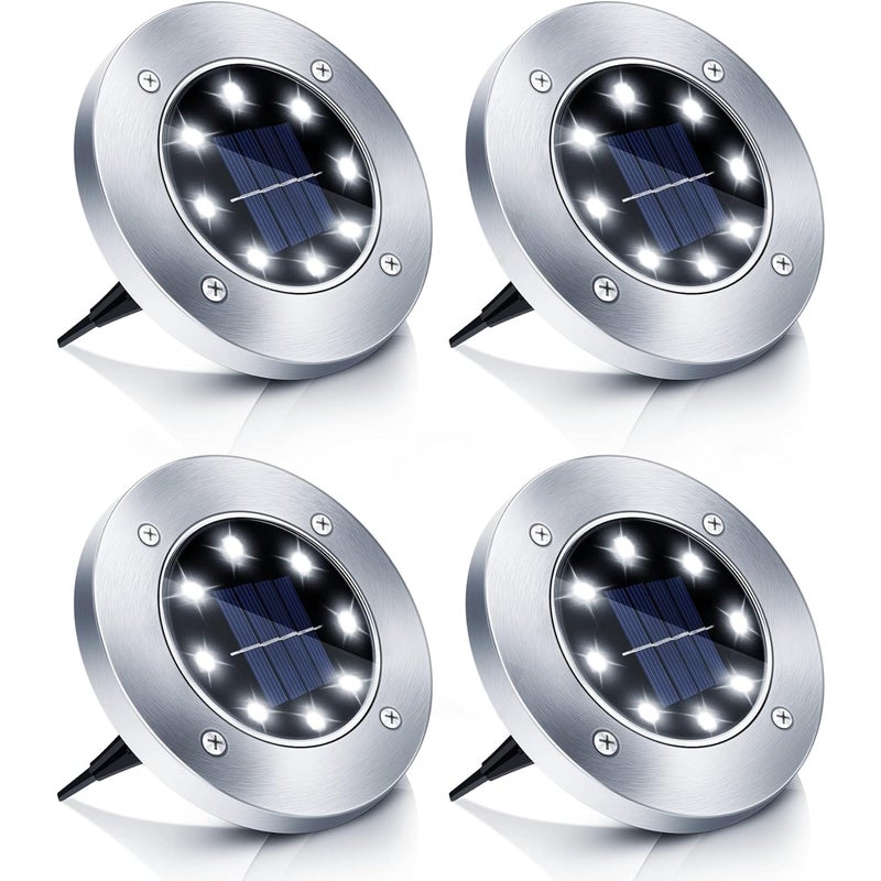 Lampa uliczna LED na energię słoneczną, lampa ogrodowa na energię słoneczną, lampa trawnikowa na energię słoneczną, wodoodporna, zimne białe światło,