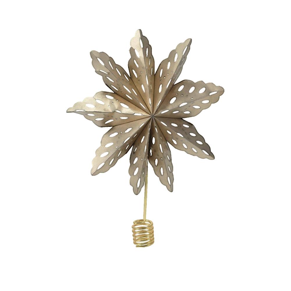 Gwiazdka na Choinkę christmas-decoration Elegancka Złota z Papieru i Stali 23x9x30 cm