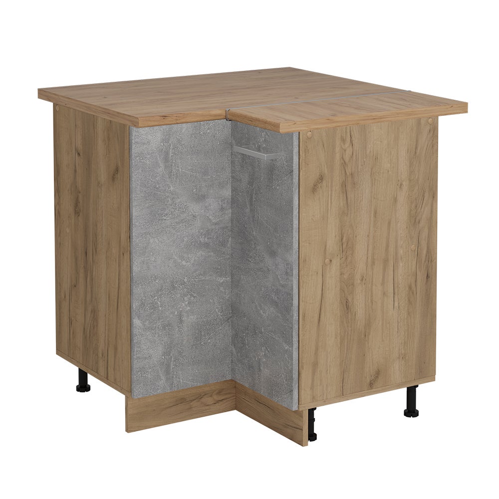 Vicco Szafka narożna R-Line, Beton, 75.6 cm , BP Dąb