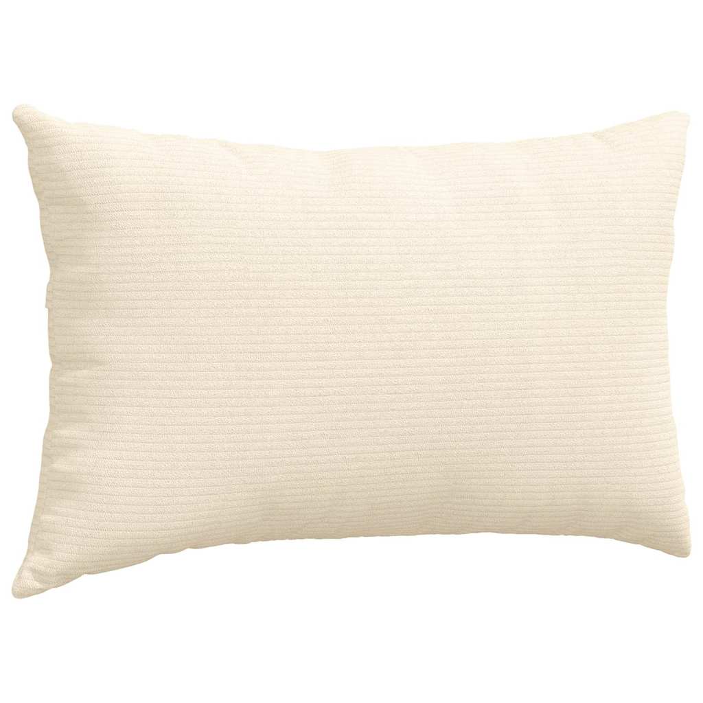 vidaXL Coussins de canapé 2 pcs Crème 50 x 30 cm - 5