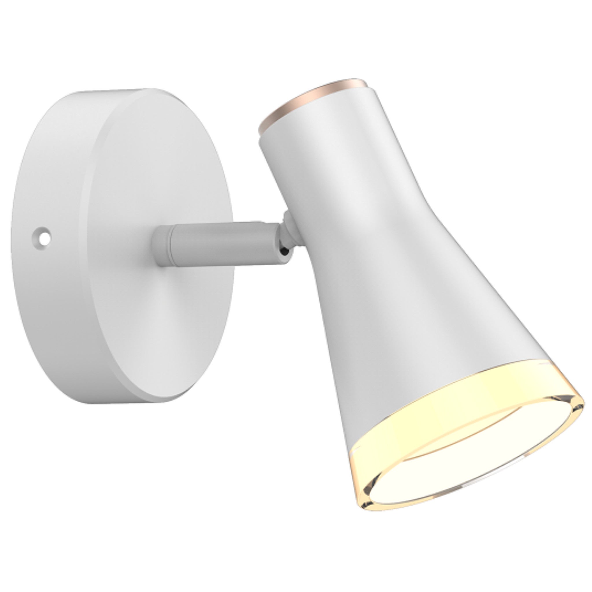 Kinkiet ścienny Berg biały LED 4.2W 3000K 425lm wym: 10 x 10 x 14 cm metal IP20 Polux