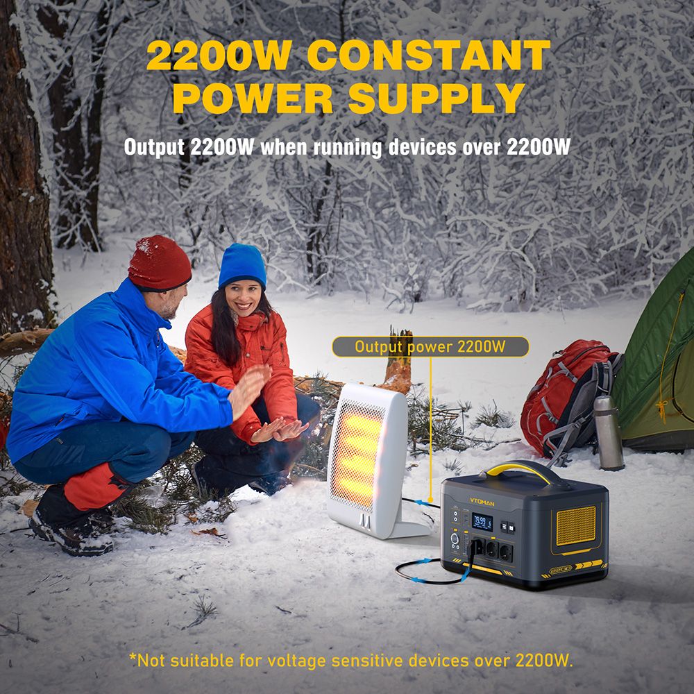 Centrale électrique portable VTOMAN Jump 2200 1548Wh LiFePO4 Battery - 8