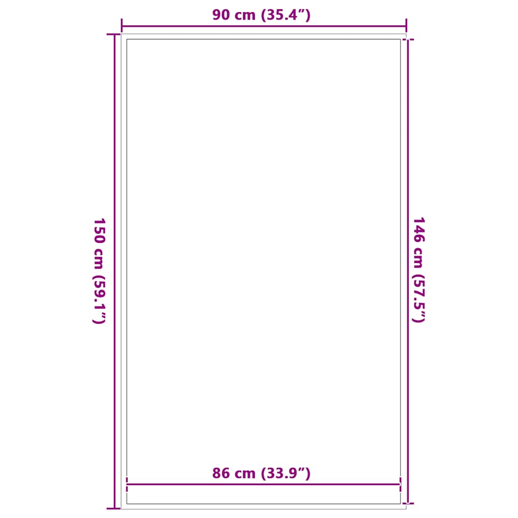 Maison Exclusive - Paillasson anthracite 90x150 cm - 7
