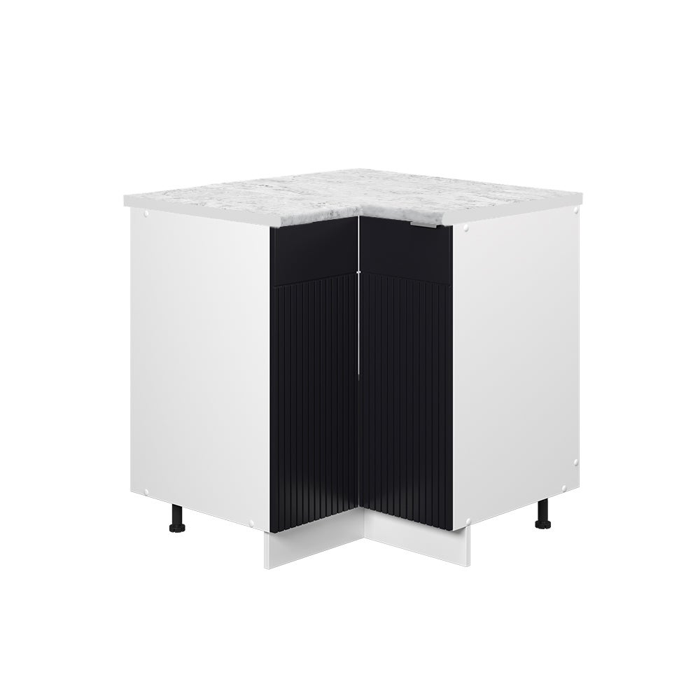 Vicco Szafka narożna Fame-Line, Czarne paski, 80.5 cm , BP Marmur