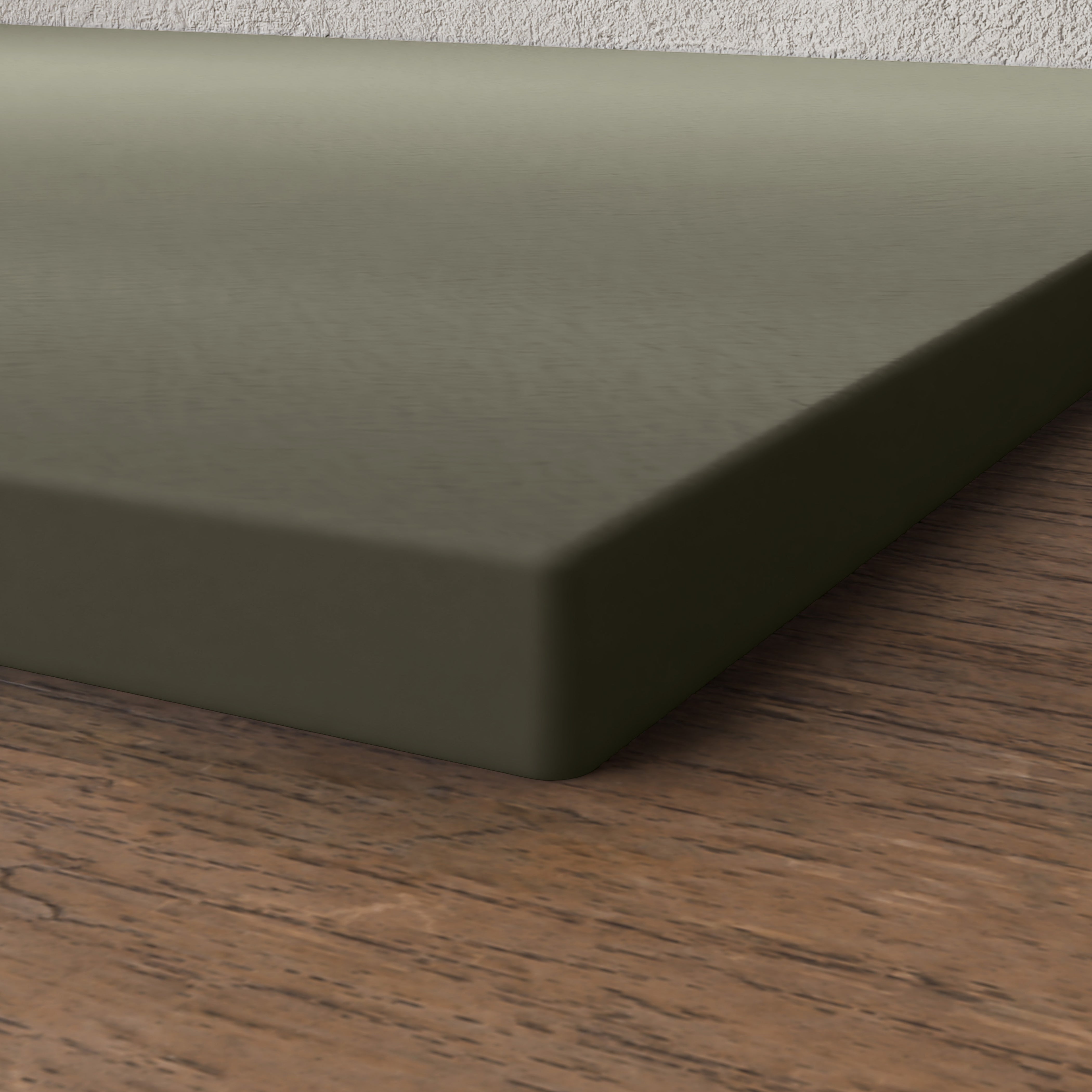 BELLOBATH - Plato de ducha de resina antideslizante - Textura pizarra suave - Plato ducha incluye válvula desagüe y rejilla- Kaki - 70 X 70&nbsp;cm - 3