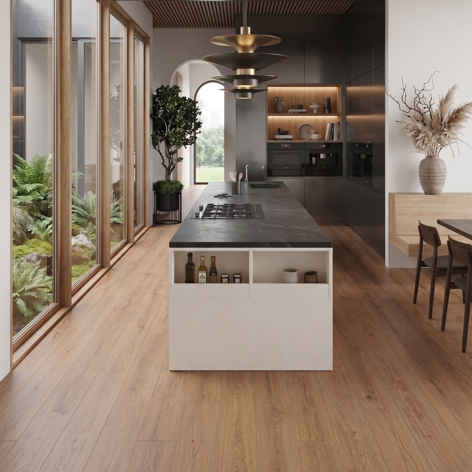 Suelo vinílico SPC clic Extrem 5 mm efecto madera Roble Dorado ISOVEX (2,21 m²) - 6