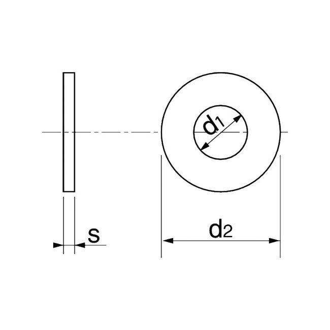Set assortito di rondelle in acciaio inossidabile con 9 misure Set assortito di rondelle in acciaio inossidabile con 9 misure