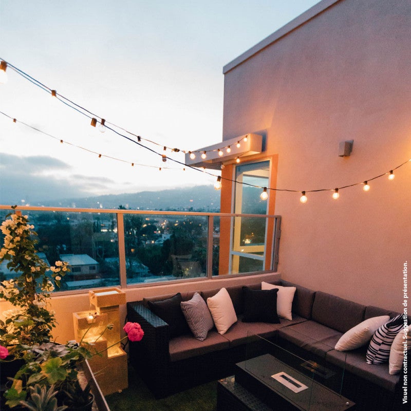 Xanlite - Lot de 5 Ampoules LED 'Vintage', Culot E27, Blanc Chaud, Spécial Extérieur (IP45) - PACK5RFDV400PA - 3