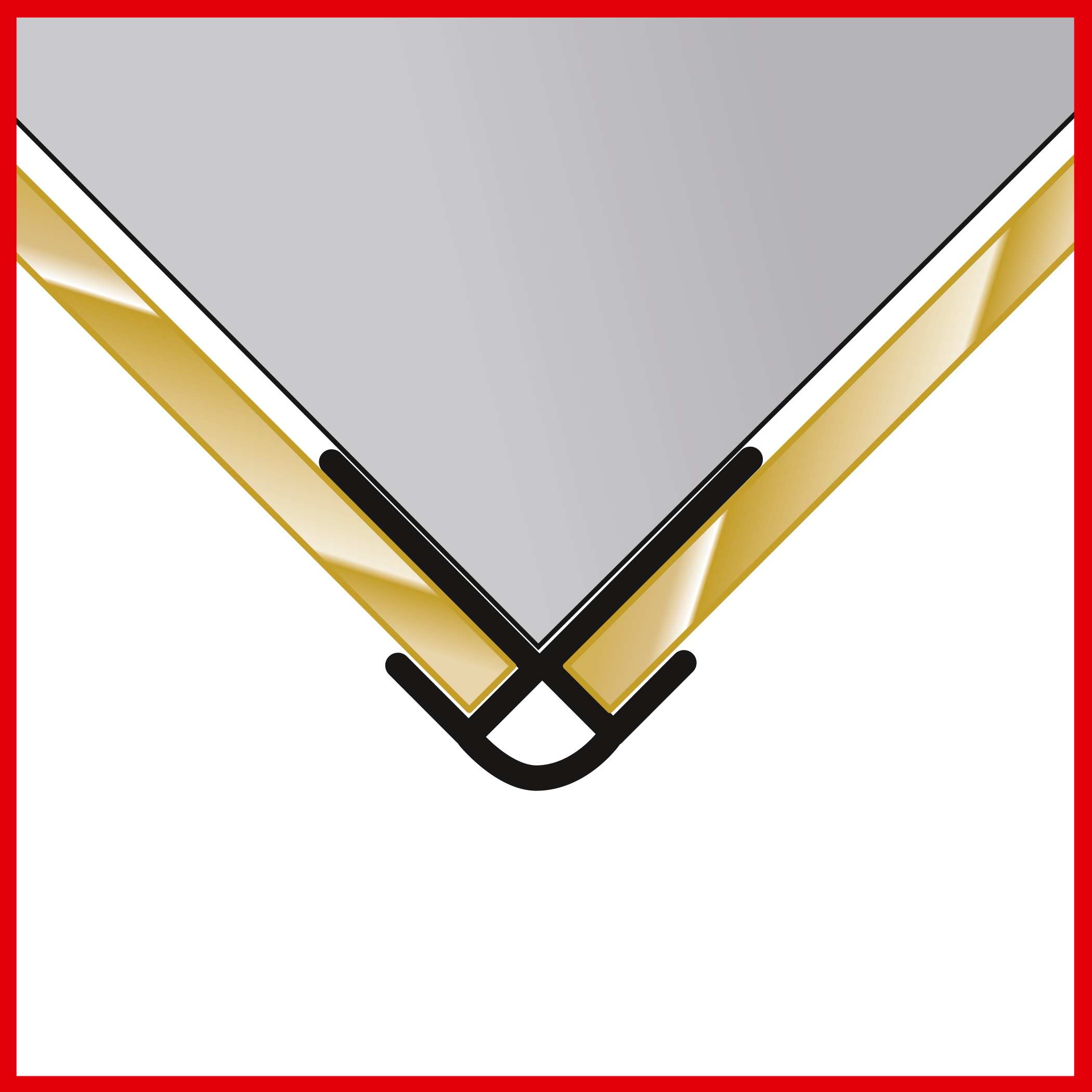 Schulte profilé d'angle extérieur, H.255 x l.2,3 cm, pour panneau mural de douche, DécoDesign, aluminium,&nbsp;aspect chromé - 2