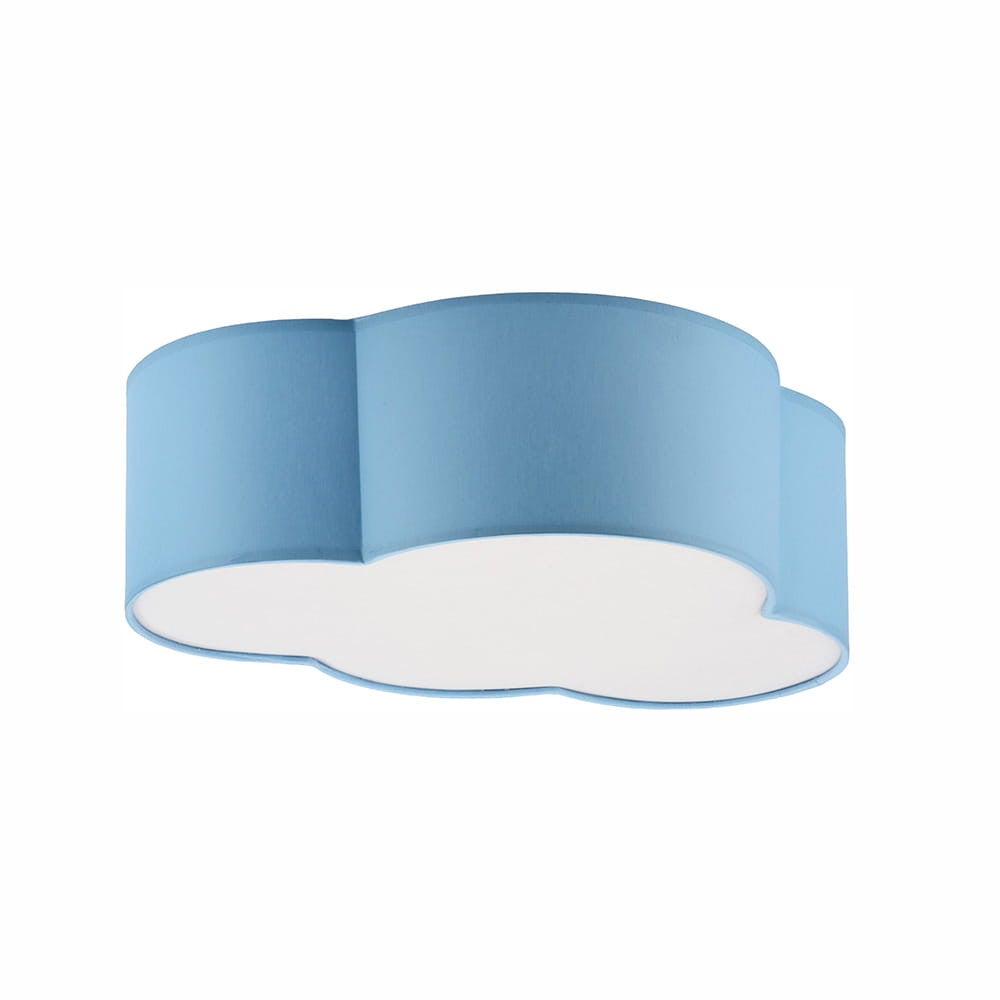 Plafon Cloud niestandardowy biało-niebieski 2xE27x15W wym: 13 x 41 cm IP20 tkanina TK Lighting