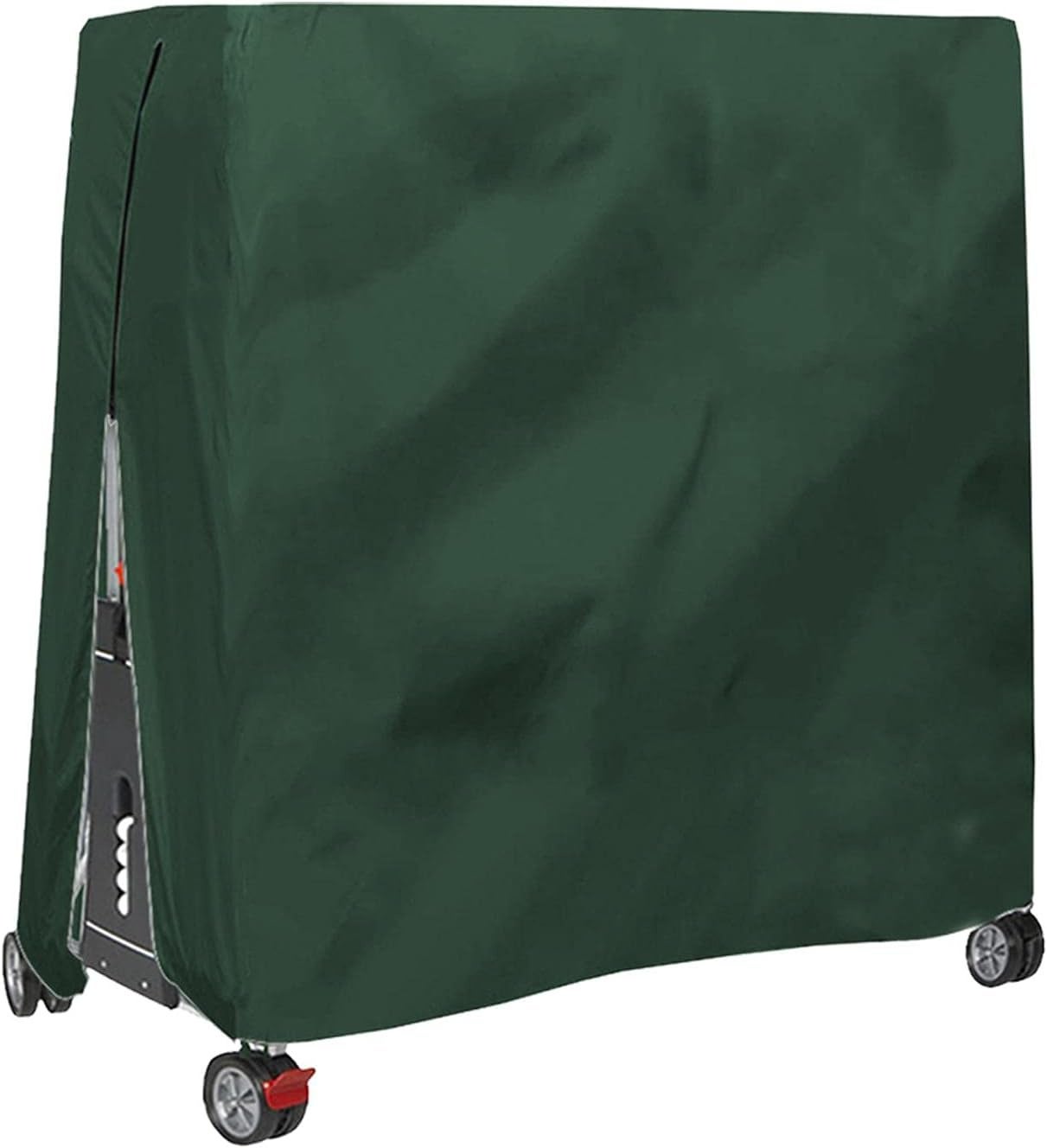 Wodoodporny pokrowiec na stół do ping-ponga 210D do użytku wewnątrz i na zewnątrz – zielony, 65x28x73 cale/ 165x70x185 cm