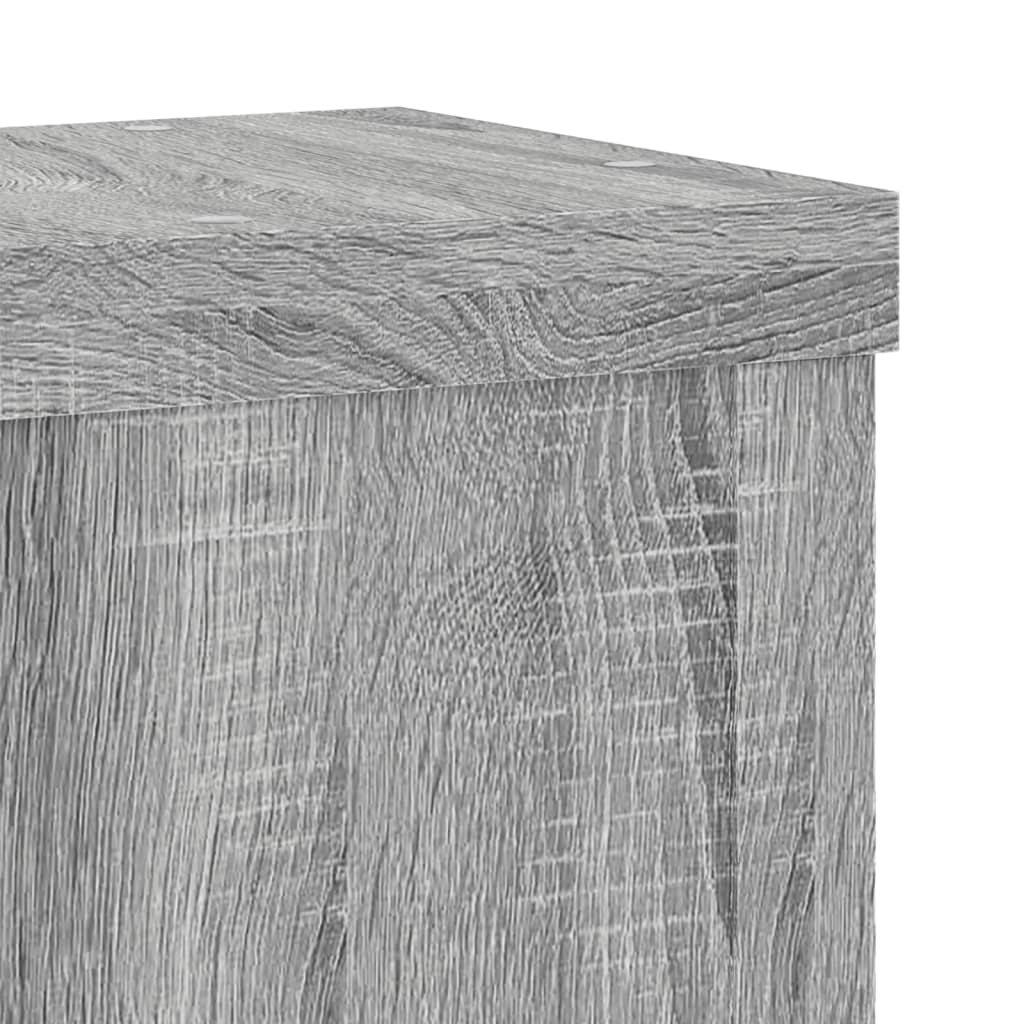 Ensemble de 2 supports pour plantes gris 15 x 15 x 20 cm - 7