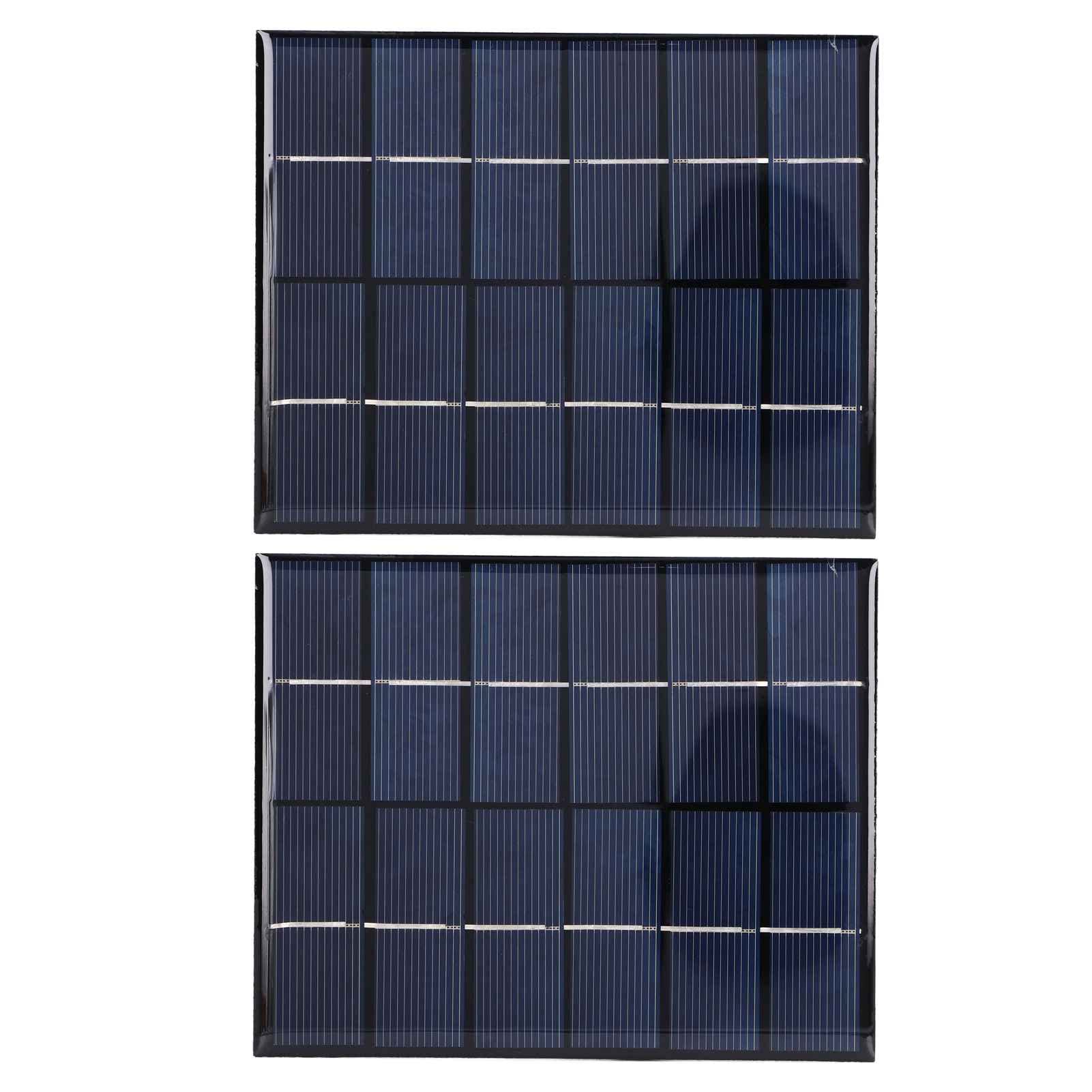 2 pannelli solari da 2 W ad alta velocità di conversione, uscita DC5521, batteria ricaricabile da 3,7 V, pannello solare, caricabatteria, luce solare - 5