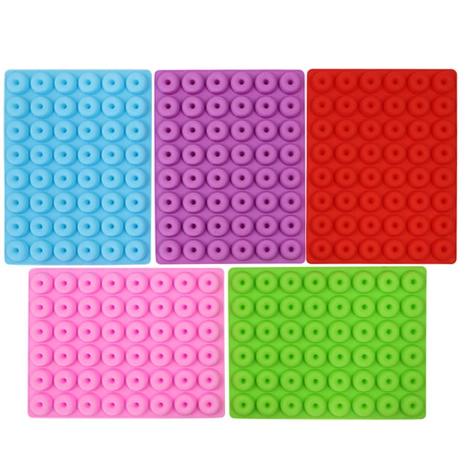 Set di stampi in silicone Lnjya per cioccolatini gommosi, caramelle e gelatina, con contagocce, mini stampi per orsetti gommosi rosa Set di stampi in silicone Lnjya per cioccolatini gommosi, caramelle e gelatina, con contagocce, mini stampi per orsetti gommosi rosa