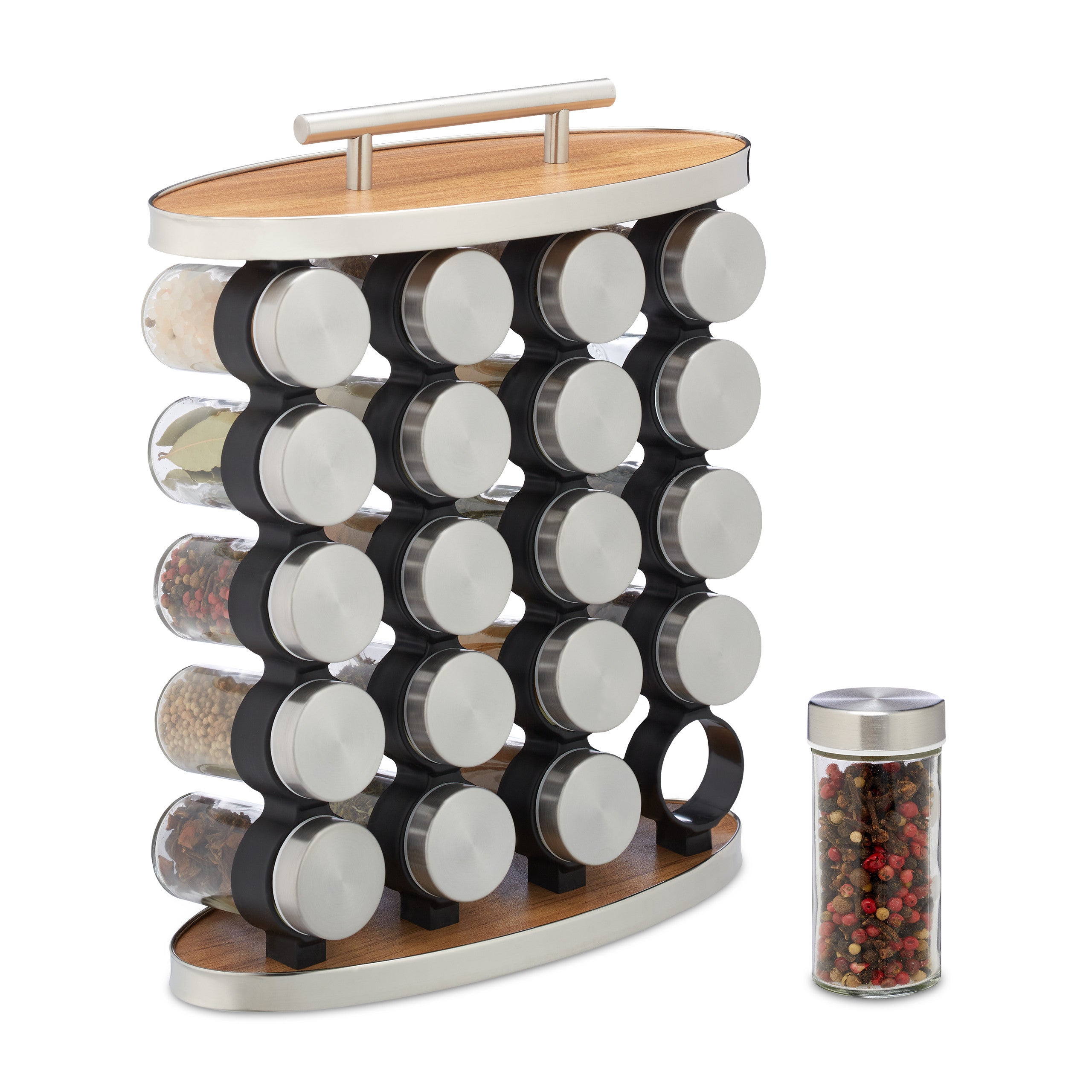 UQMIQURA Lot de 6 Pots à Épices, Boite a Epice Transparent, Boîte d