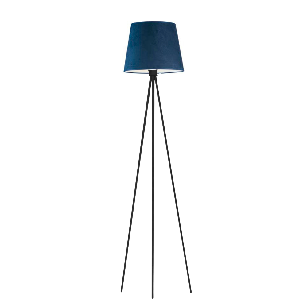 Lampa stojąca podłogowa trójnóg z abażurem stożek JOLLY