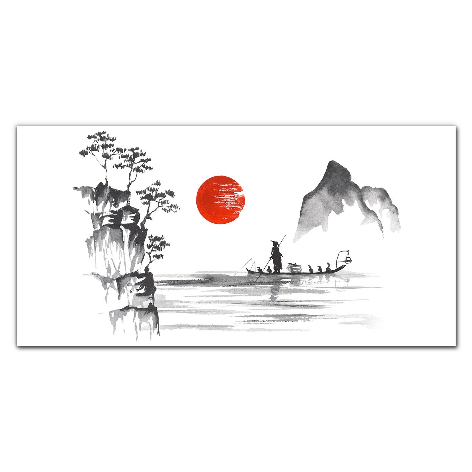 Druk na Płótnie 120x60 cm Tulup – Obraz do Dekoracji Ściennej Salon i Sypialnia – Japonia