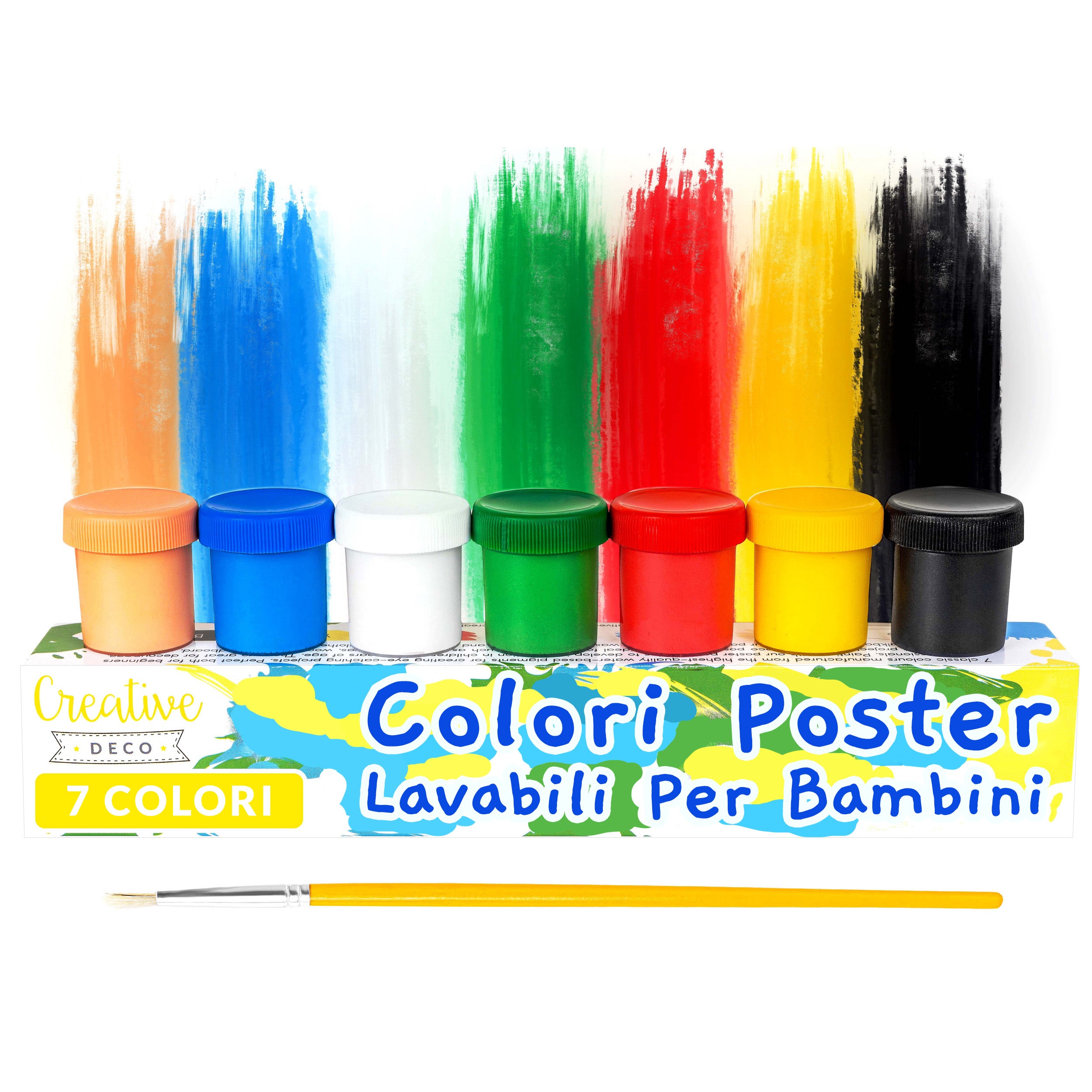 Giochi Bambini 2 Anni Set Colori A Dita Shuttle Art 46 Pezzi - Tempera Lavabile Bambini Con Accessori Pittura Dita Non Tossica - Foto 7