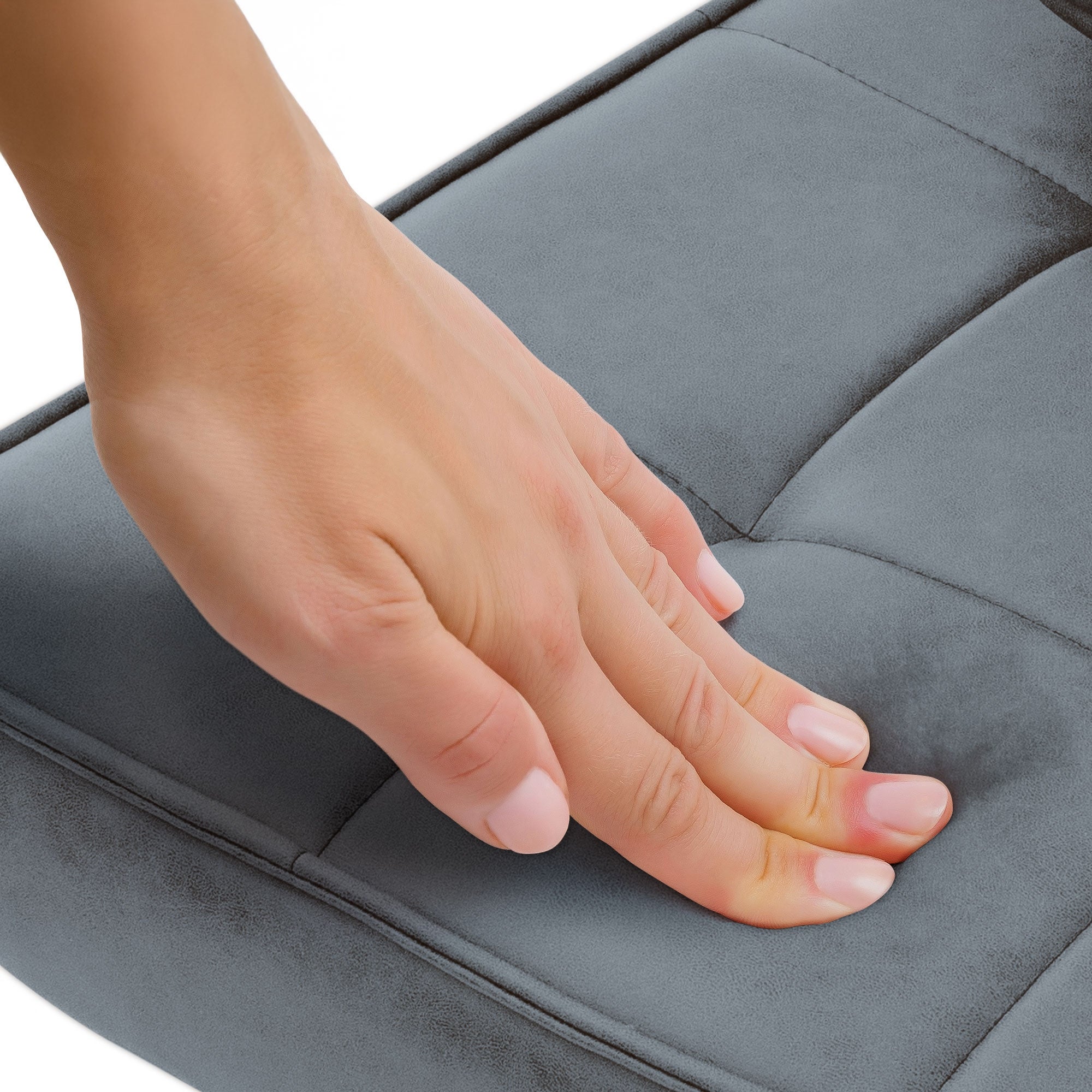 ML Design fotel rozkładany antracytowy tapicerowany skóra sztuczna PU z czarnymi metalowymi nogami ergonomiczny skrzydłowy z poduszką do relaksu - 8