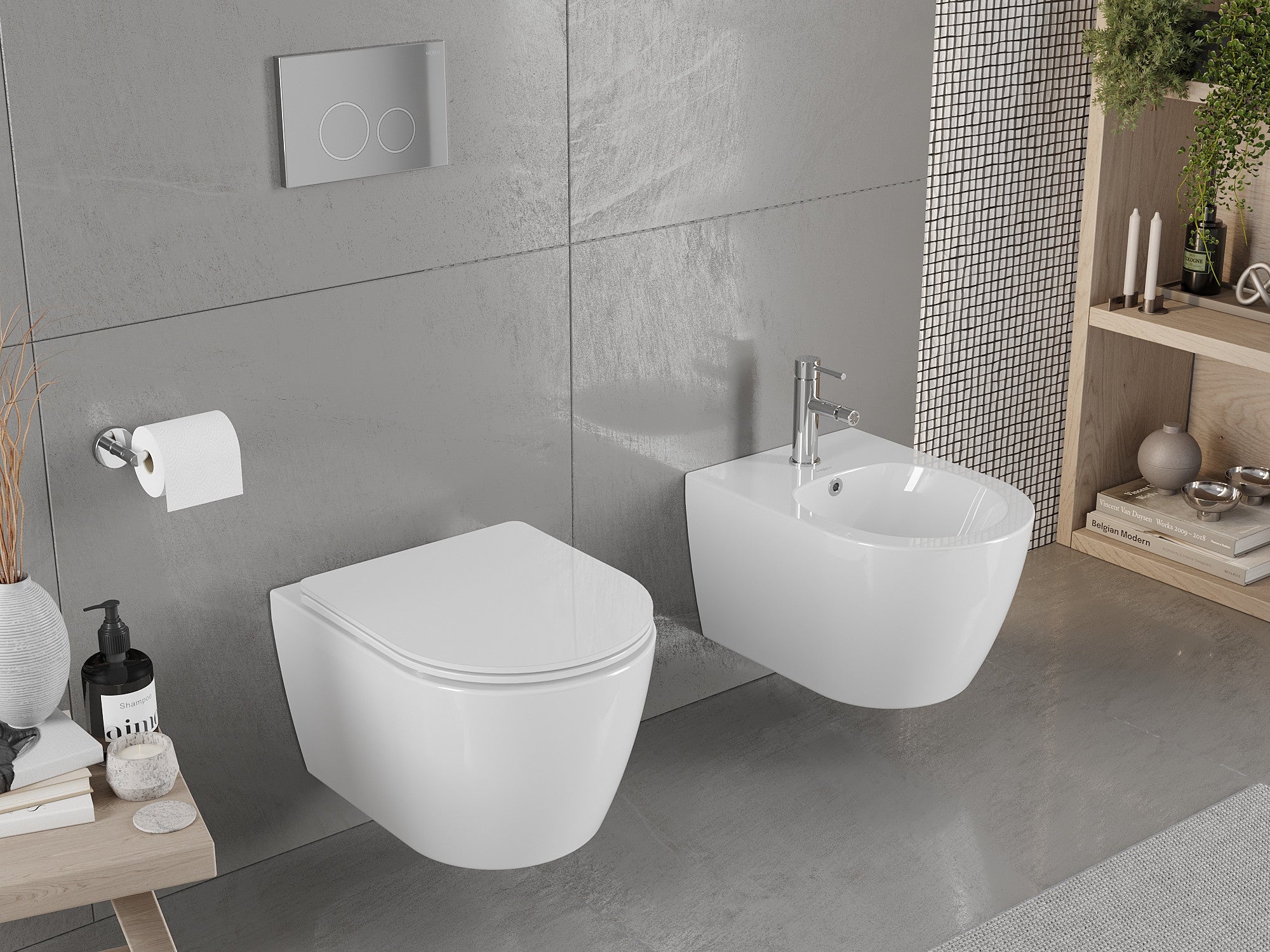 Mexen Carmen bidet wiszący, biały - 35884900 - 2