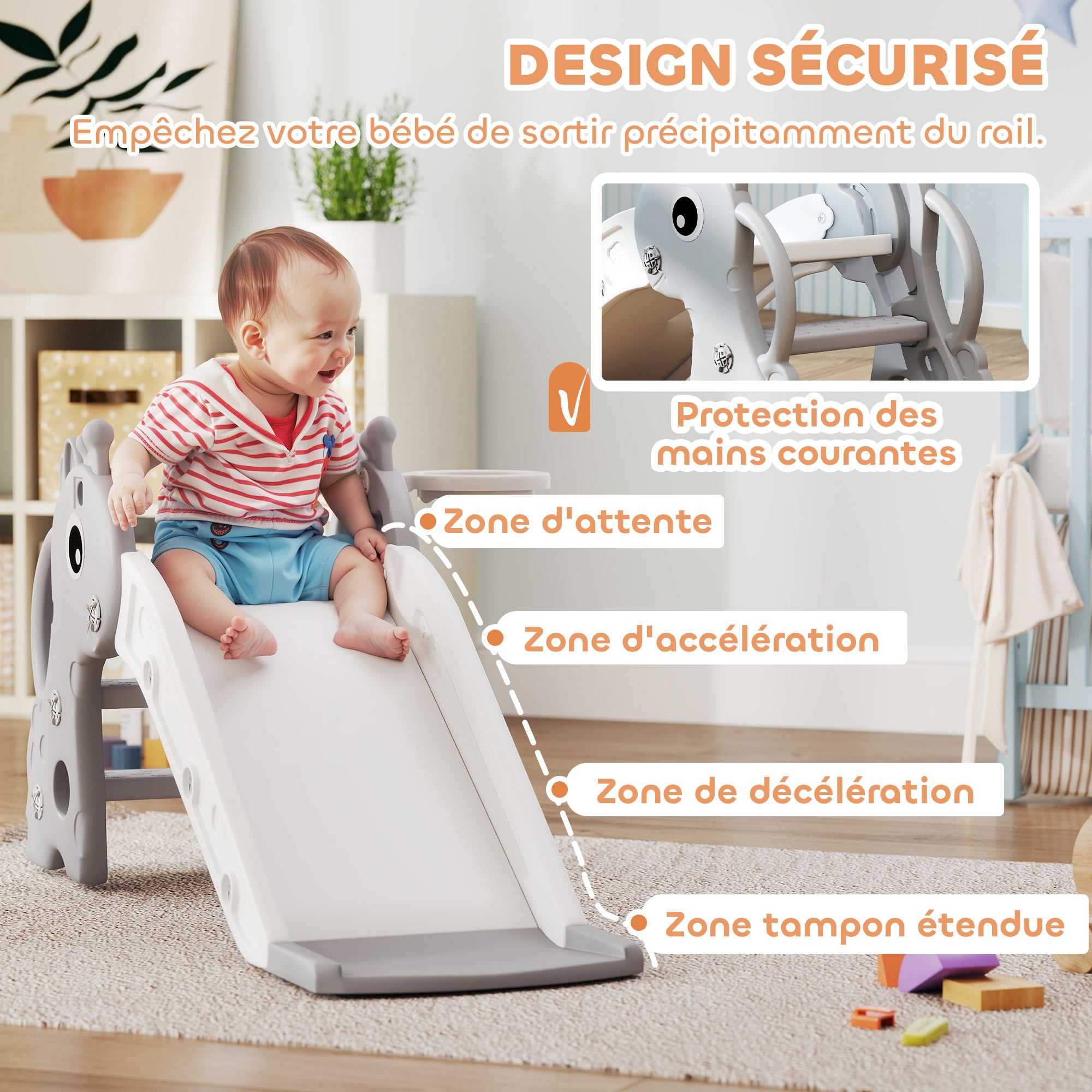 Toboggan pour enfants Plastique AIYAPLAY - 6