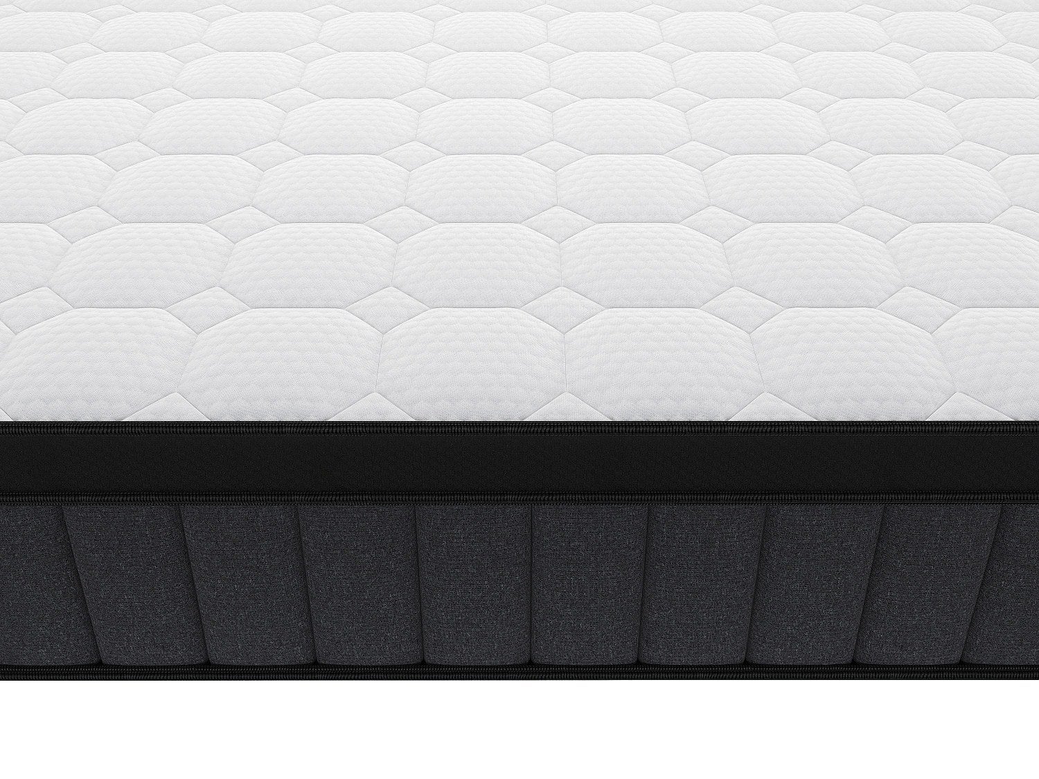Matelas 160 x 200 cm hybride ressorts ensachés 7 zones et gel à mémoire de forme ép.25cm - TOLCA de YSMÉE - 6