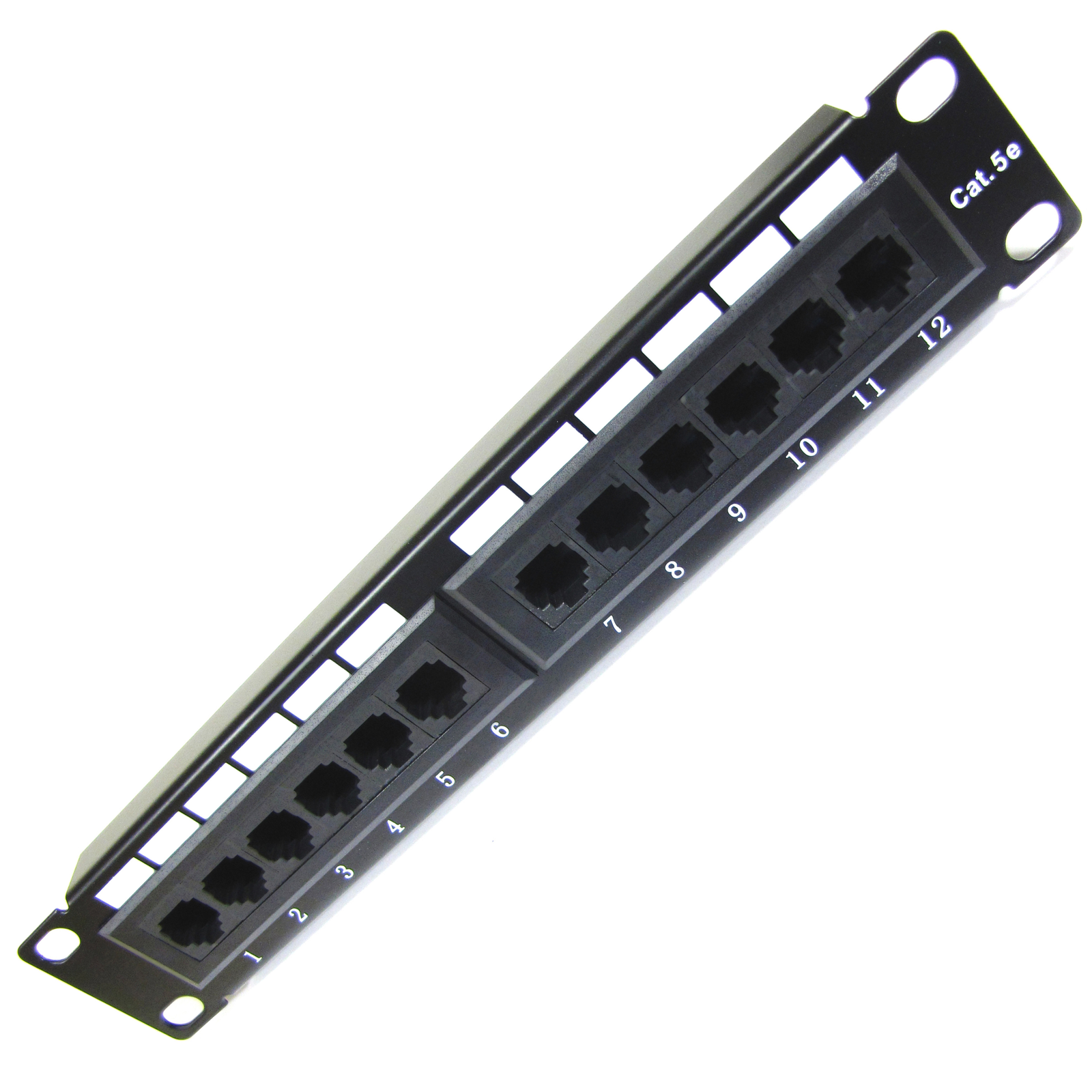Patch panel 10" para armario rack 12-Port RJ45 Cat.5e UTP 1U | Leroy Merlin