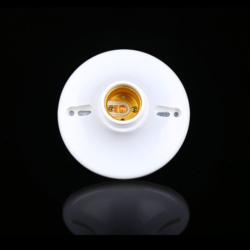 Lot de 2 douilles de plafond à visser E27, douilles de garage E27, douilles pour ampoules LED, douilles de plafonnier E27, taille moyenne - 3